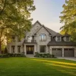 Luxury million dollar home in Canadian suburb
